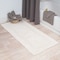 Hastings Home 100-percent Cotton Bathmat 24x60 Long Bathroom Runner, Reversible, Soft, Absorbent, Rug, Ivory 339811FMS - alternate 1